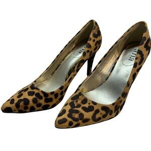A New Day Women’s Pumps Heels Sz 7.5 Leopard Print Shoes Brown Animal